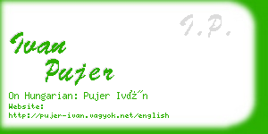 ivan pujer business card